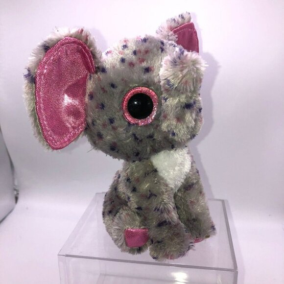 TY Beanie Boos Specks the Elephant 6" Plush Pink Glitter Eyes Stuffed Animal - Picture 3 of 5